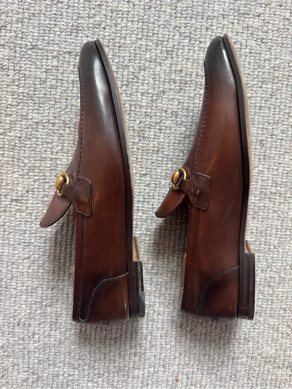Men's Gucci Brown Leather Bit Loafers